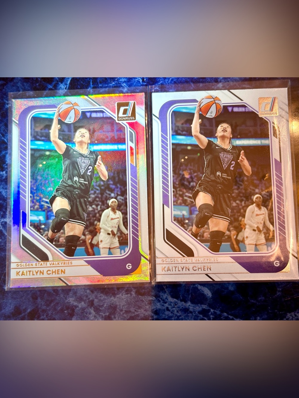 Kaitlyn Chen Basketball Cards Golden State Valkyries a Silver Holo